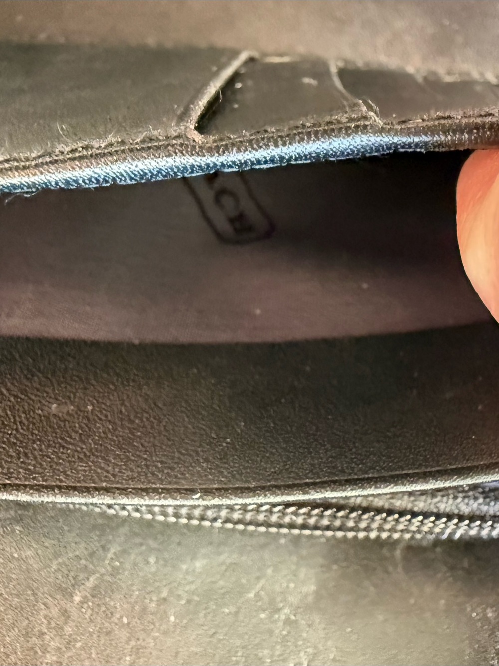 Coach Saffiano Leather Tri-Fold Wallet - Picture 7 of 12